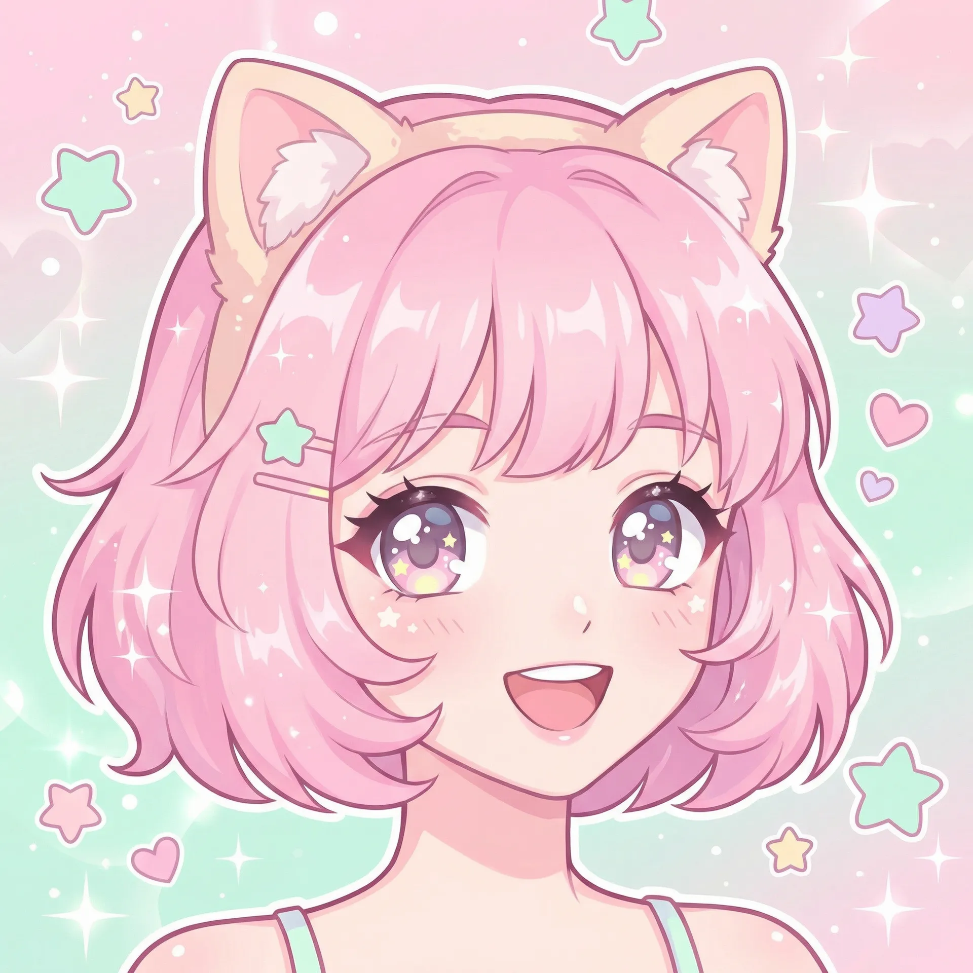 粉色猫咪 - 我和黑帮老大的我365 人气女神